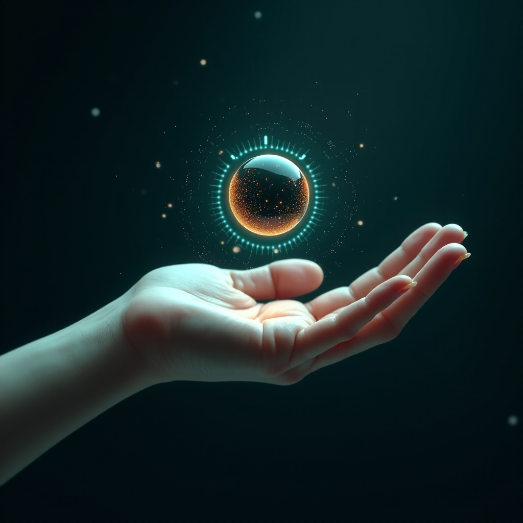 Hero Illustration — Rectalyze implant and dashboard visualization